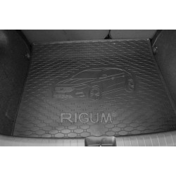 CAR RUBBER TRUNK MAT FIAT TIPO HB WITH FULL SIZE SPARE WHEEL (2016-...) RIGUM