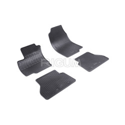 CAR RUBBER FLOOR MATS BLACK FORD B-MAX (2012-...) RIGUM
