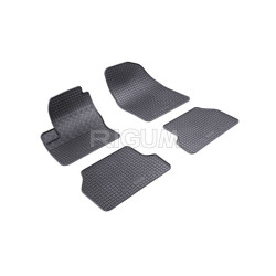 CAR RUBBER FLOOR MATS BLACK FORD FOCUS (2004-2011) RIGUM