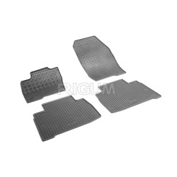 CAR RUBBER FLOOR MATS BLACK FORD GALAXY (2015-...) RIGUM    