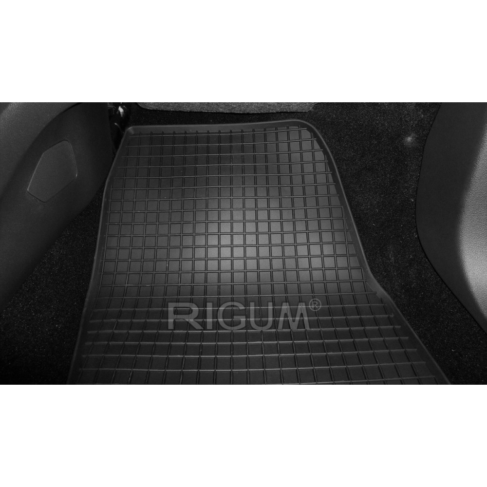 CAR RUBBER FLOOR MATS BLACK FORD KUGA (2013-2020) RIGUM