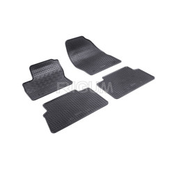 CAR RUBBER FLOOR MATS BLACK FORD KUGA (2008-2012) RIGUM