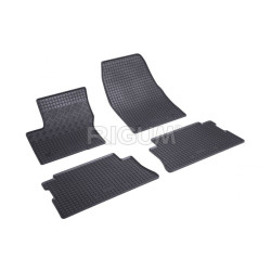 CAR RUBBER FLOOR MATS BLACK FORD KUGA (2013-2020) RIGUM