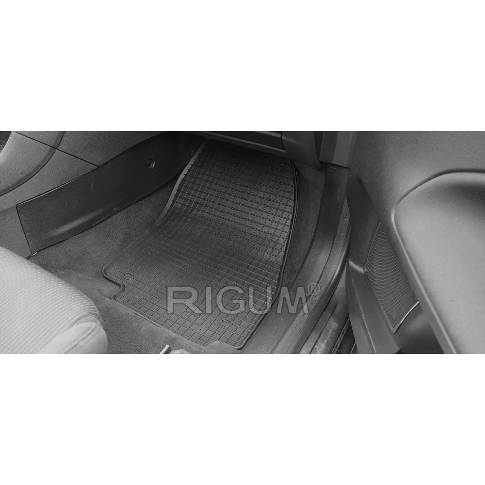 CAR RUBBER FLOOR MATS BLACK FORD MONDEO (2007-2014) RIGUM