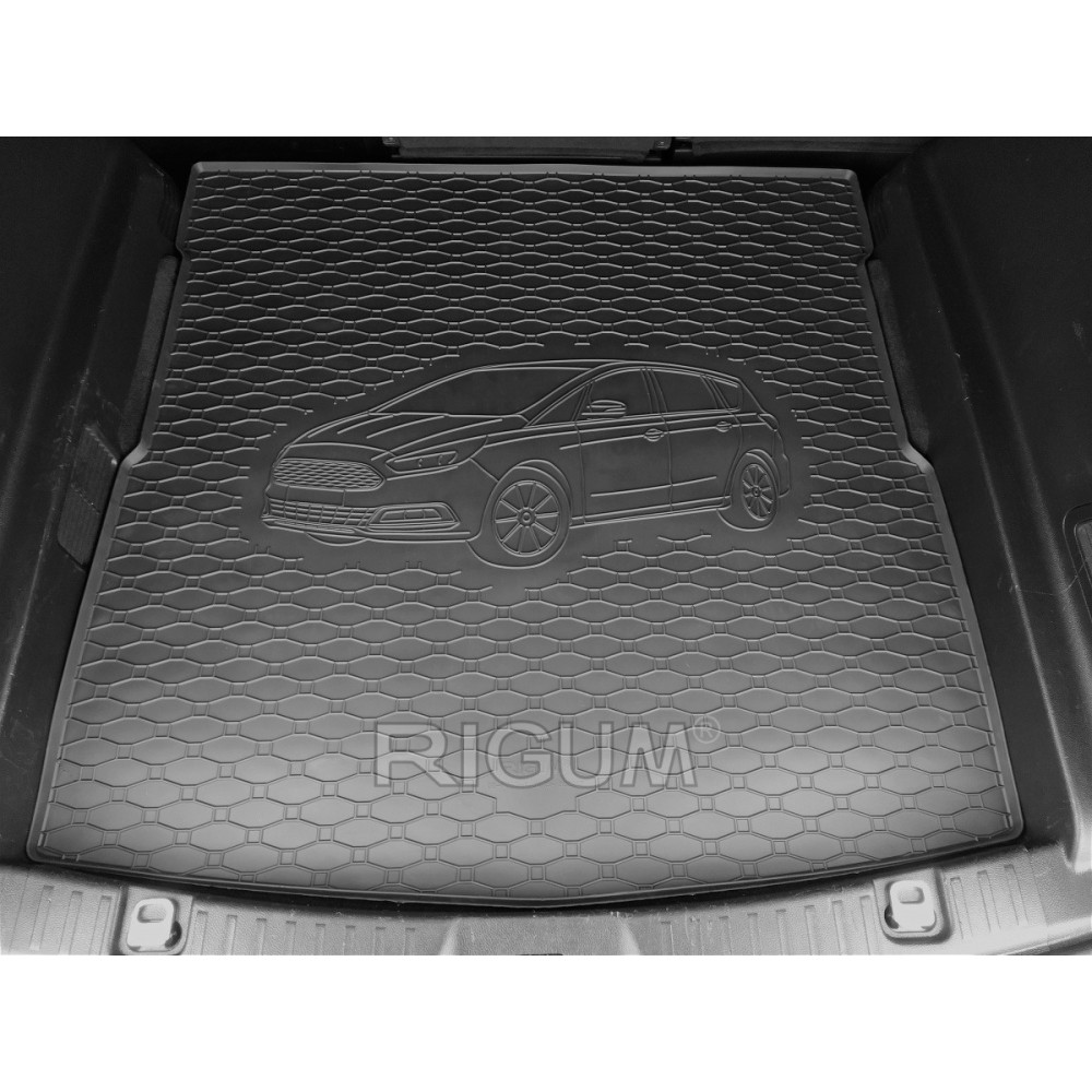 CAR RUBBER TRUNK MAT FORD S-MAX (5V.) (2015-…) RIGUM 