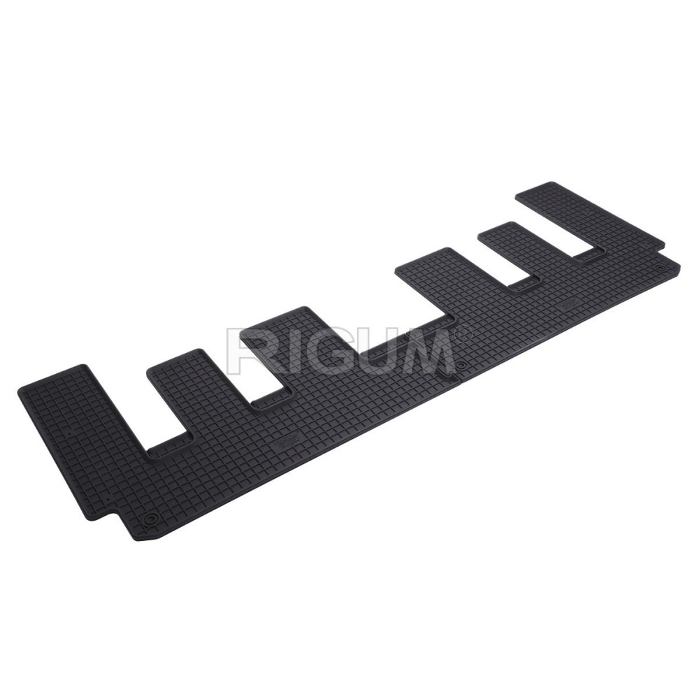 CAR RUBBER FLOOR MATS BLACK FORD TOURNEO CUSTOM 3rd row (2018-...)  RIGUM 
