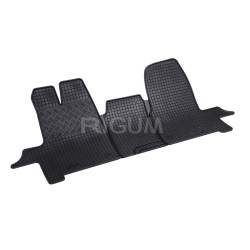 CAR RUBBER FLOOR MATS BLACK FORD TRANSIT (3S.) (2014-...) RIGUM