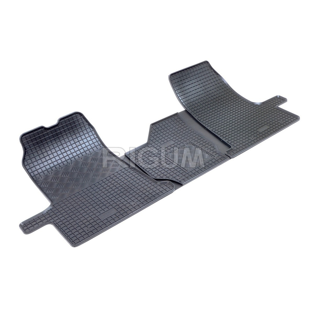 CAR RUBBER FLOOR MATS BLACK FORD TRANSIT 3m (2006-2012) RIGUM
