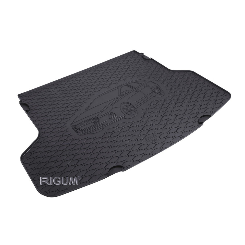 CAR RUBBER TRUNK MAT HYUNDAI I30 SW SIDE LUGS (2019-...) RIGUM