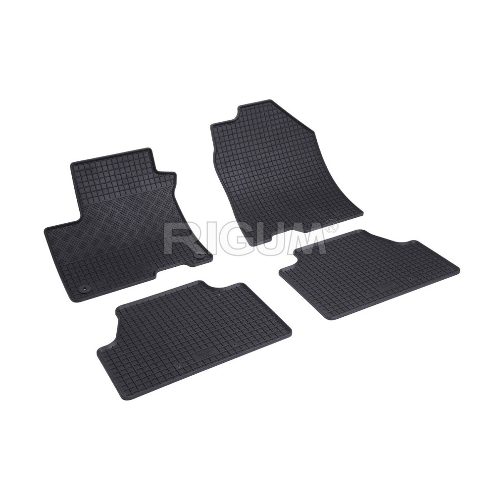 CAR RUBBER FLOOR MATS HYUNDAI KONA ELECTRIC (2018-...) RIGUM