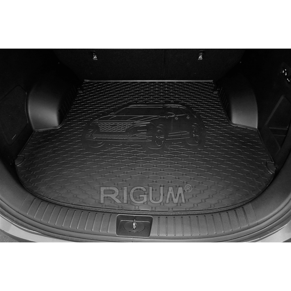 CAR RUBBER TRUNK MAT  HYUNDAI SANTA FE (5S.) (2018-...) RIGUM