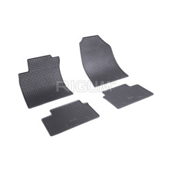 CAR RUBBER FLOOR MATS BLACK KIA CEED (2018-...) RIGUM