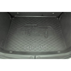 CAR RUBBER TRUNK MAT FIAT 500X BOTTOM FLOOR (2015-...) RIGUM