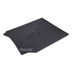 CAR RUBBER TRUNK MAT JEEP WRANGLER (5S.) (2007-...) RIGUM