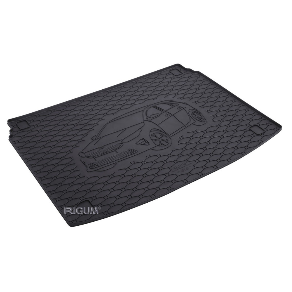 CAR RUBBER TRUNK MAT  KIA CEED HB BOTTOM FLOOR (2018-...) RIGUM