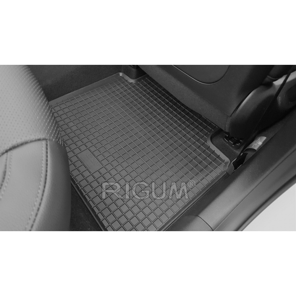 CAR RUBBER FLOOR MATS BLACK KIA OPTIMA (2016-..) RIGUM