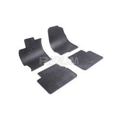 CAR RUBBER FLOOR MATS BLACK MAZDA 6 (2002-2012) RIGUM