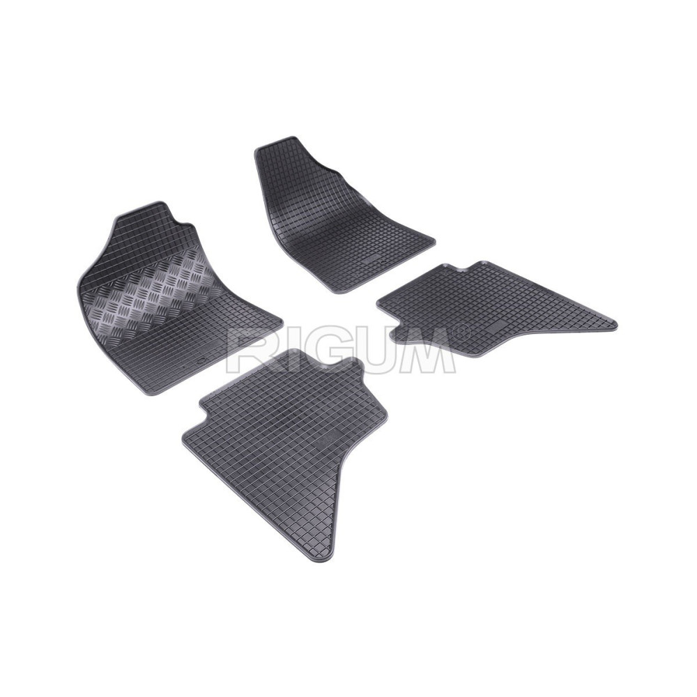 CAR RUBBER FLOOR MATS BLACK FORD RANGER (2006-2012) RIGUM