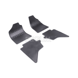 CAR RUBBER FLOOR MATS BLACK FORD RANGER (2006-2012) RIGUM