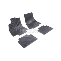 CAR RUBBER FLOOR MATS BLACK MERCEDES B-class T245 (2005-2011) RIGUM