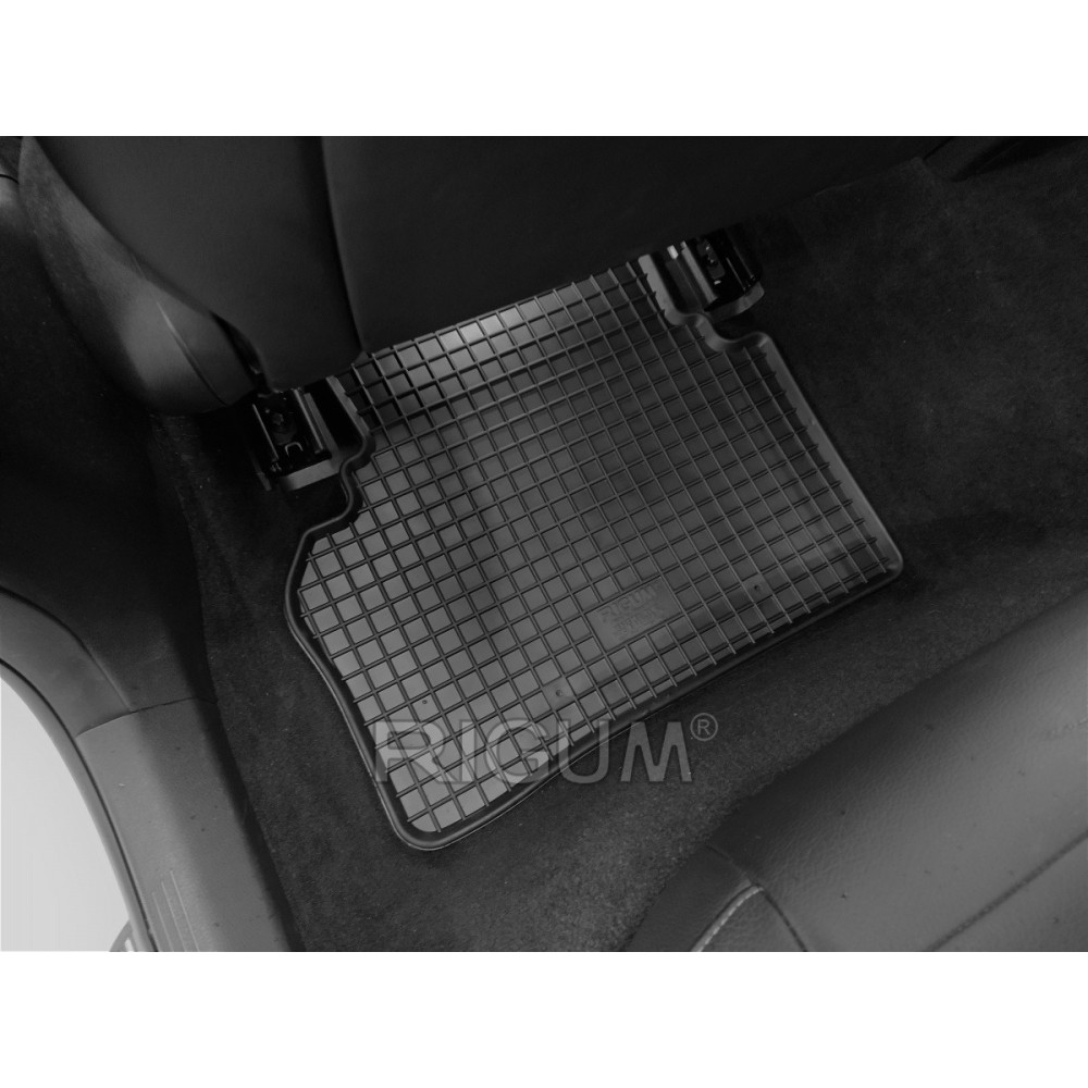CAR RUBBER FLOOR MATS BLACK MERCEDES E-class W213 (2016-...) RIGUM