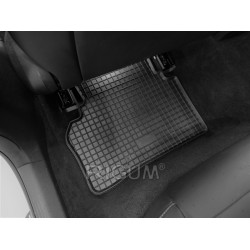 CAR RUBBER FLOOR MATS BLACK MERCEDES E-class W213 (2016-...) RIGUM