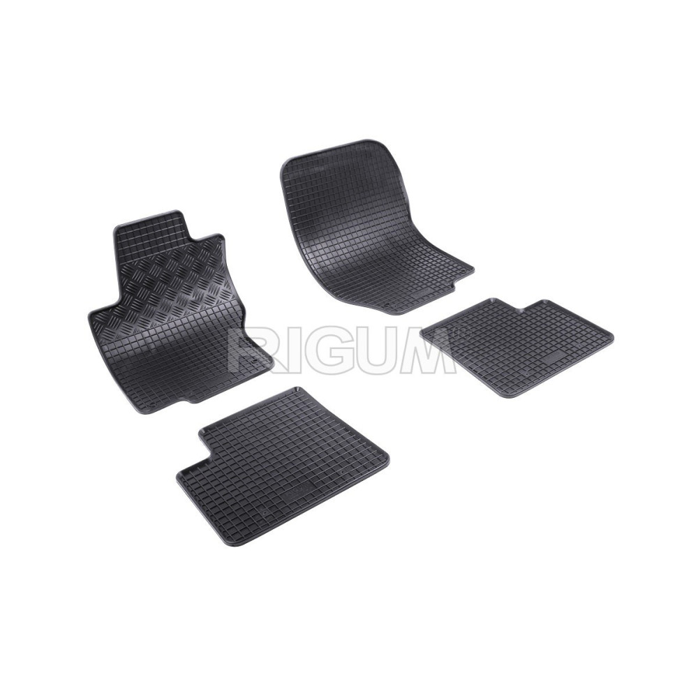 CAR RUBBER FLOOR MATS BLACK MB GL (2006-...) RIGUM