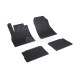 CAR RUBBER FLOOR MATS BLACK NISSAN MICRA (2016-...) RIGUM