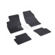 CAR RUBBER FLOOR MATS BLACK OPEL CORSA D (2006-2014) RIGUM