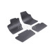CAR RUBBER FLOOR MATS BLACK PEUGEOT 307 (2001-2007) RIGUM
