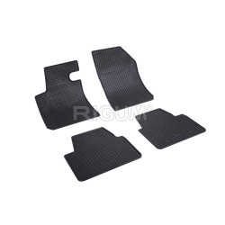 CAR RUBBER FLOOR MATS BLACK PEUGEOT 308 SW (2014-2022) RIGUM