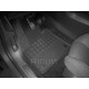 CAR RUBBER FLOOR MATS BLACK  OPEL GRANDLAND X (2017-...) RIGUM