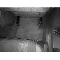 CAR RUBBER FLOOR MATS BLACK  OPEL GRANDLAND X (2017-...) RIGUM