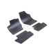 CAR RUBBER FLOOR MATS BLACK  PEUGEOT 308 (2007-2013) RIGUM