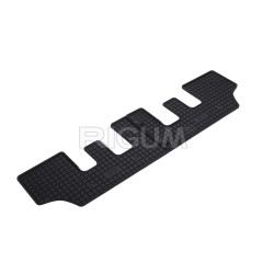 CAR RUBBER FLOOR MATS BLACK PEUGEOT 5008 3.row (2017-...) RIGUM