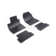 CAR RUBBER FLOOR MATS BLACK RENAULT CLIO III (2005-2012) RIGUM