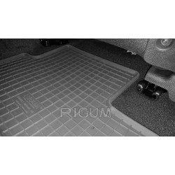 CAR RUBBER FLOOR MATS BLACK RENAULT MEGANE (2016-...) RIGUM