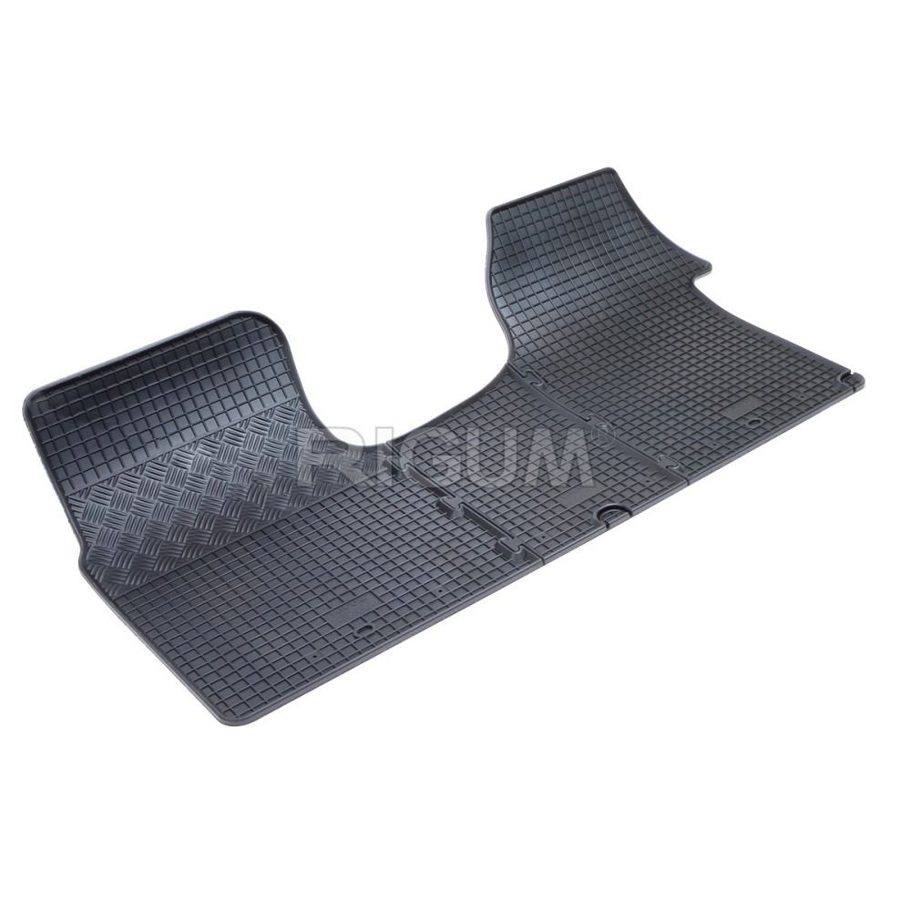 CAR RUBBER FLOOR MATS BLACK RENAULT TRAFIC (2001-2014) RIGUM