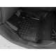 CAR RUBBER FLOOR MATS BLACK RENAULT ZOE (2013-...)  RIGUM