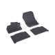 CAR RUBBER FLOOR MATS BLACK RENAULT ZOE (2013-...)  RIGUM