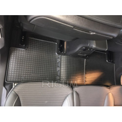 CAR RUBBER FLOOR MATS BLACK RENAULT GRAND SCENIC (2016-...) RIGUM