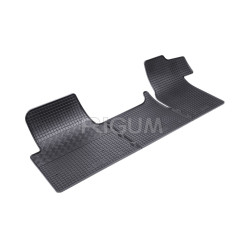 CAR RUBBER FLOOR MATS BLACK  OPEL MOVANO (2011-...) RIGUM