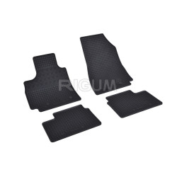 CAR RUBBER FLOOR MATS BLACK RENAULT ARKANA (2021-…) RIGUM 