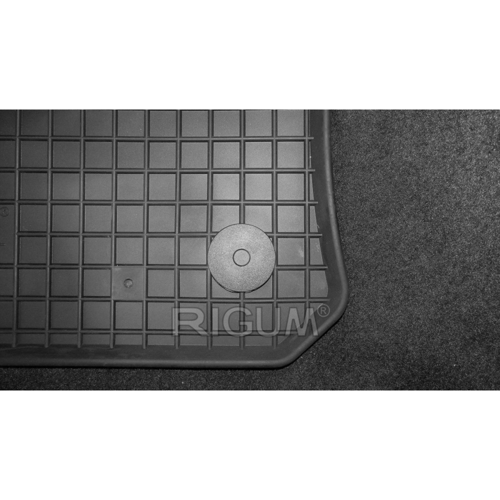 CAR RUBBER FLOOR MATS BLACK SEAT ATECA (2016-...)  RIGUM