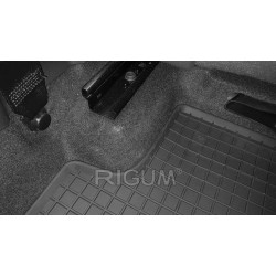 CAR RUBBER FLOOR MATS BLACK VOLKSWAGEN T-ROC (2017-...) RIGUM