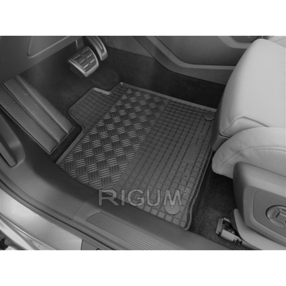 CAR RUBBER FLOOR MATS BLACK VW ID.4 (2021-…) RIGUM
