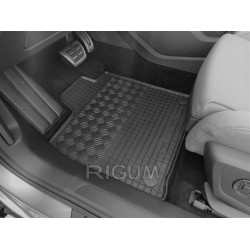 CAR RUBBER FLOOR MATS BLACK AUDI Q4 E-TRON (2021-…) RIGUM 