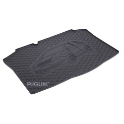CAR RUBBER TRUNK MAT ŠKODA FABIA I HB (2000-2007) RIGUM