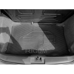 CAR RUBBER TRUNK MAT ŠKODA FABIA I HB (2000-2007) RIGUM