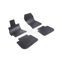 CAR RUBBER FLOOR MATS BLACK SUBARU FORESTER (2013-2018) RIGUM